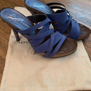 Donald J. Pliner Blue Strappy Heels